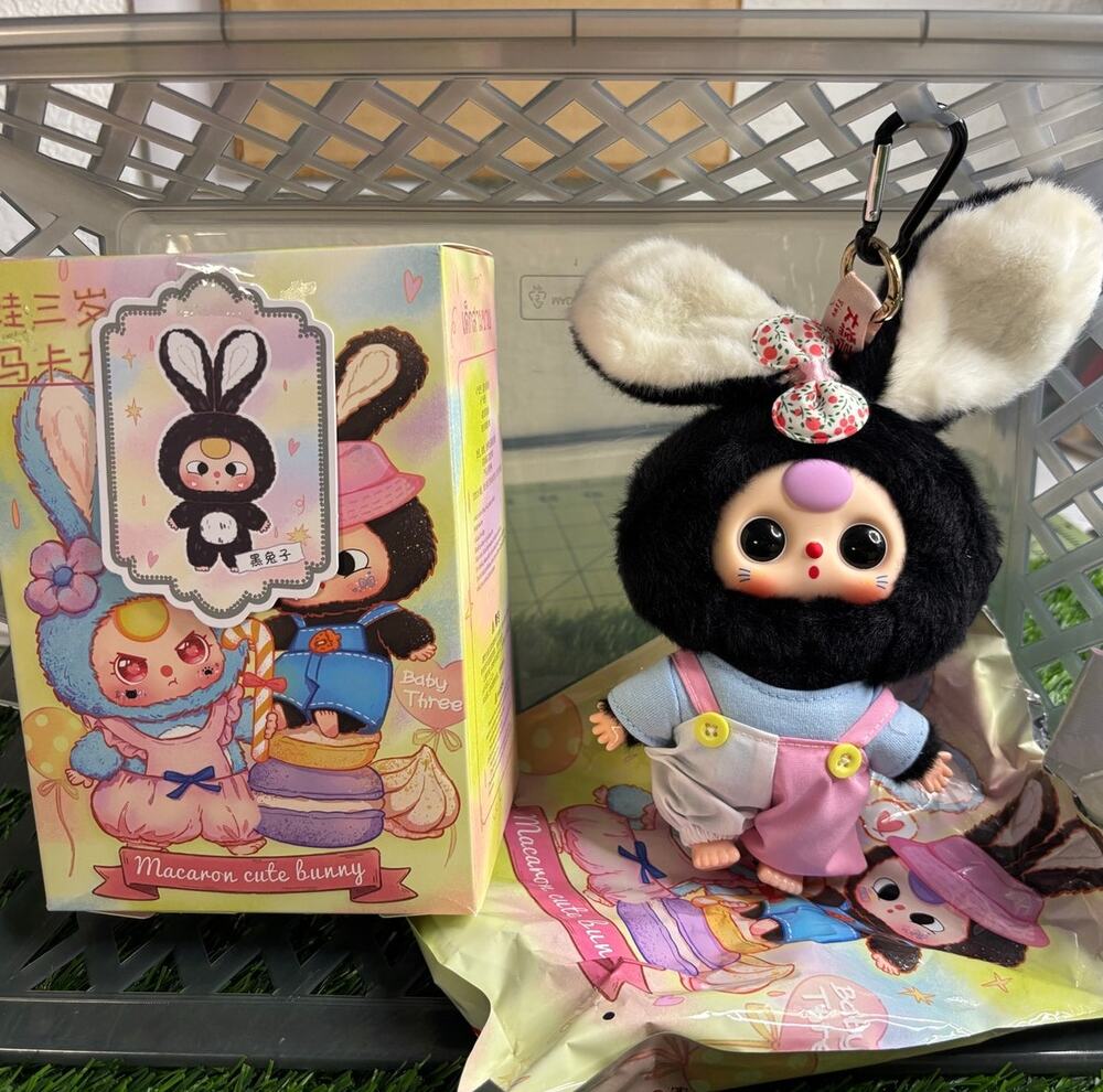 Baby three macaron cute bunny v1